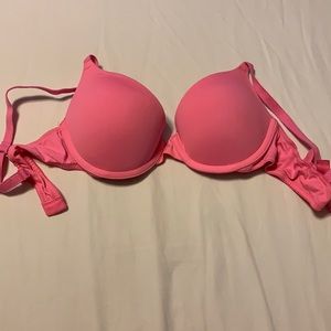 Hot pink push up bra